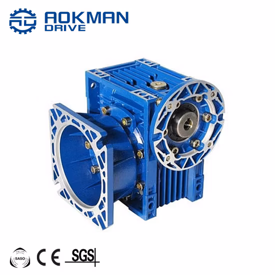 Caja de engranajes de reducción de gusano Gphq RV63 con motor de 0,75 kw